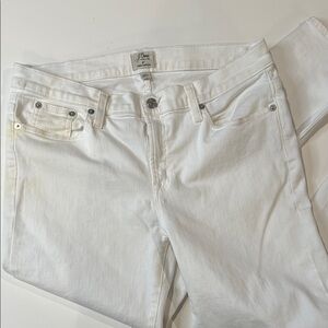J.Crew Toothpick White Skinny Jeans Size 30 | Stretch Denim Summer Essential